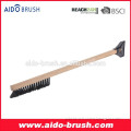 power snow brush Ice scraper with long wooden handle
